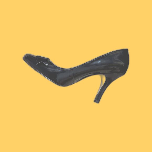 Hollywould Lauren Black F10991 Women 10 Heels Pumps Vintage Y2K Cute Goth New - Picture 8 of 8